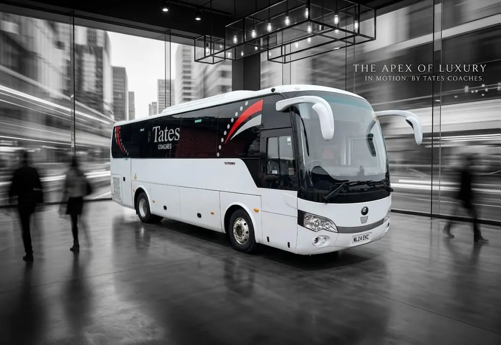 Tates Coaches 34-seater Yutong midi coach